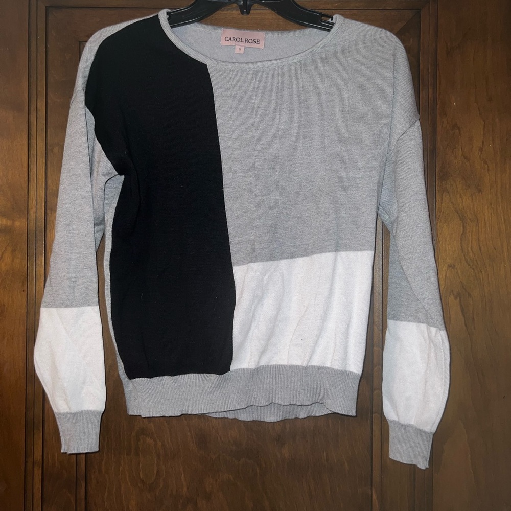 Carol rose “color block” sweater